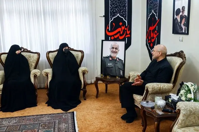 قالیباف در دیدار با خانواده شهیدان2