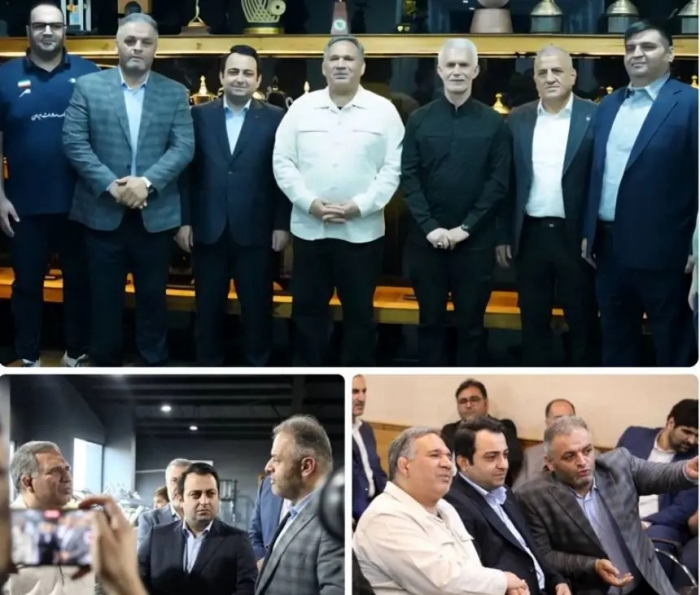 رییس کمیسیون اقتصادی مجلس و مدیرعامل بانک صادرات ایران در اردوی ملی‌پوشان وزنه‌برداری