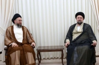 حکیم در دیدار با حسن خمینی: اگر ایران تضعیف شود، همه ضرر خواهد کرد