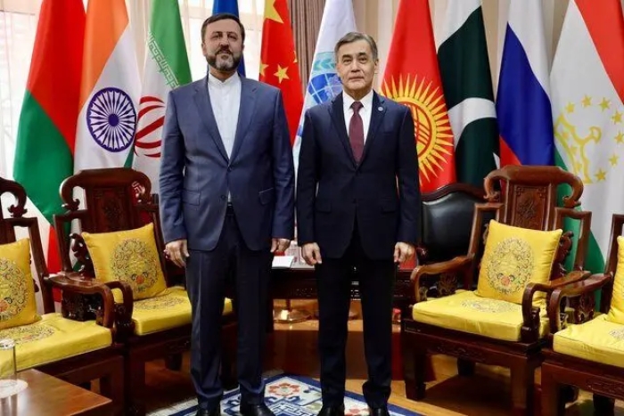 رایزنی غریب‌آبادی با دبیرکل سازمان شانگهای