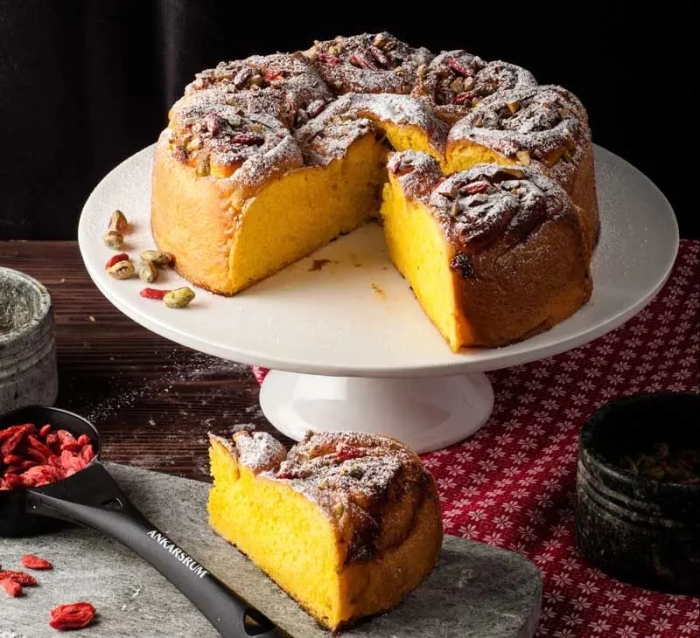 طرز تهیه کیک ایرانی با عطر بهارنارنج