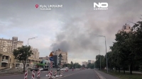 حمله موشکی و پهپادی روسیه به کی‌یف