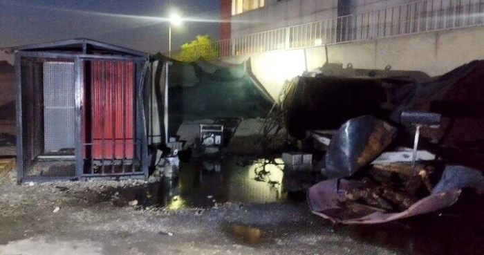 انفجار در یک کارگاه در بزرگراه آزادگان