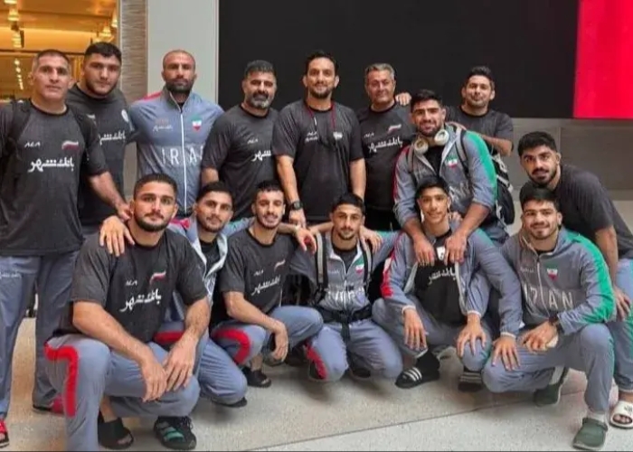 تیم ملی کشتی آزاد امید وارد لس‌آنجلس شد